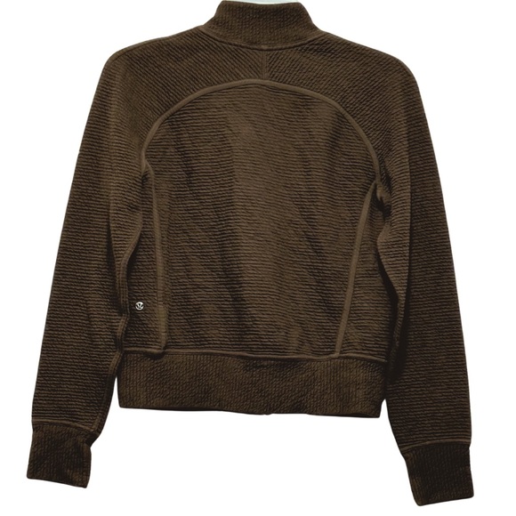 NWOT Lululemon On Repeat Bomber Jacket in Dark Olive - Picture 5 of 9